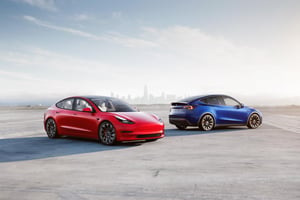 EU - Model 3 Model Y - Tesla Stock photo