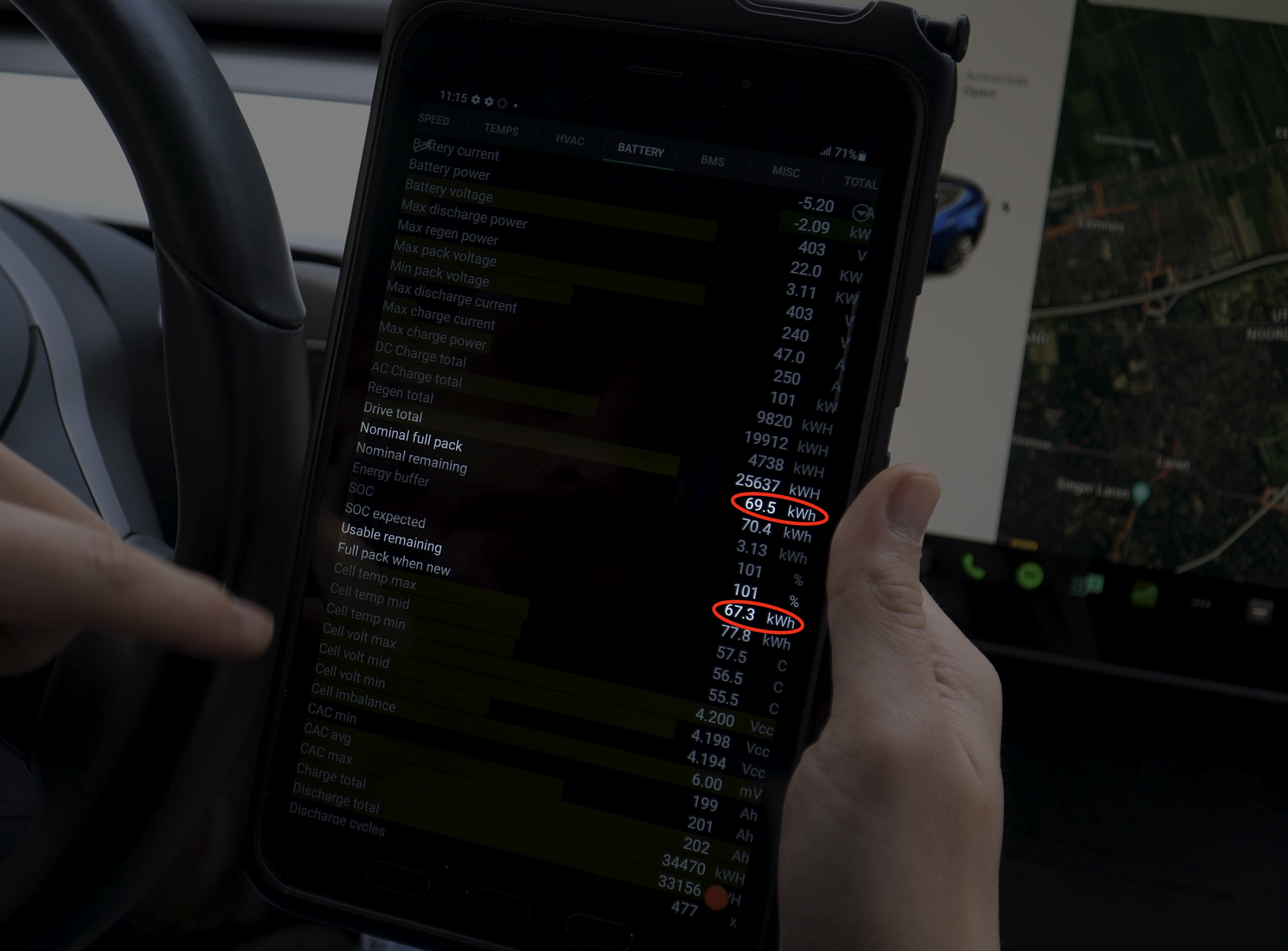 Battery degradation Model 3